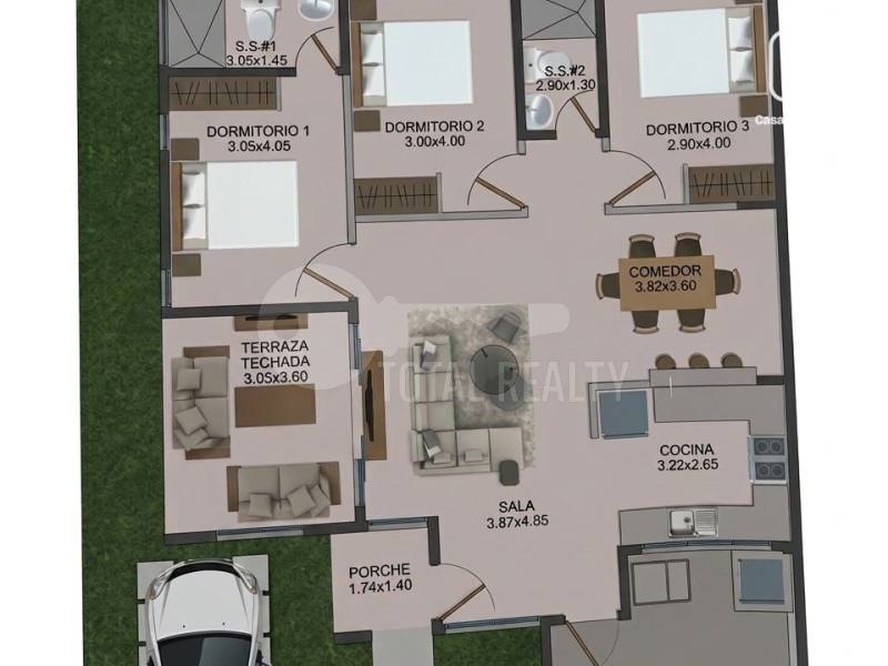 Casa en venta en Las Flores, Masaya