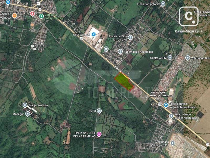 Terreno en venta en Mateare, Managua