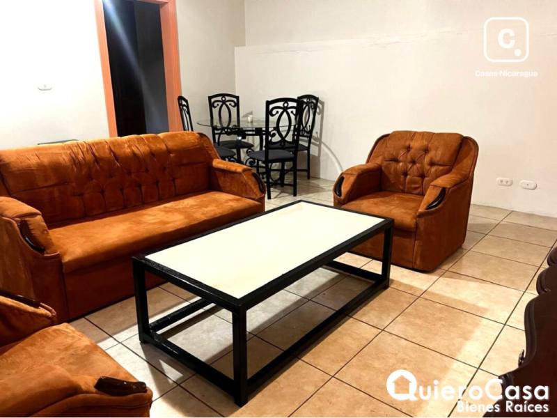 Apartamento en alquiler en Carretera Masaya, Managua – 2 hab, US$ 500/mes