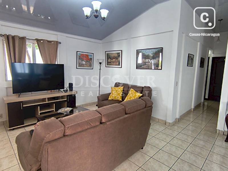 Casa en alquiler en Las Colinas, Managua – 3 hab, 90 m²