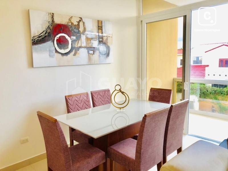 Apartamento en alquiler en Las Cumbres, Managua – 2 hab, 96 m²