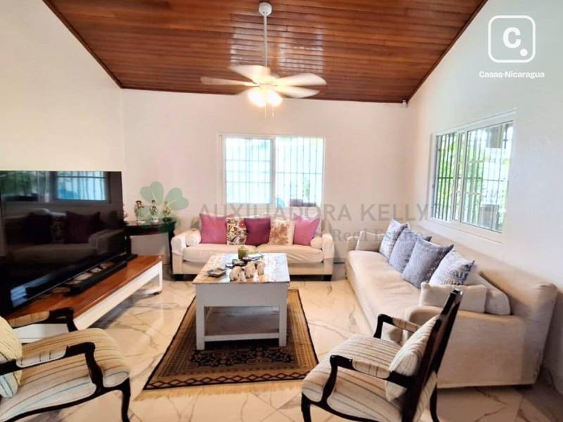 Casa en alquiler en Carretera Masaya, Managua – 3 hab, US$ 1,500/mes