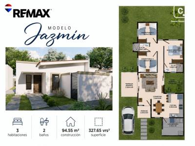 Casa en venta en Carretera Masaya, Managua – 3 hab, 94 m²