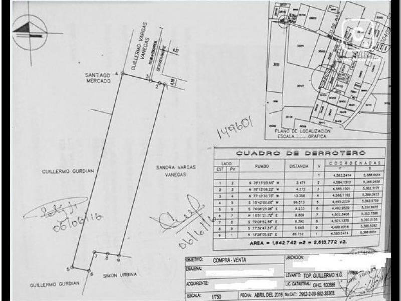 Terreno en venta en Carretera Masaya, Managua – 2,613 varas²