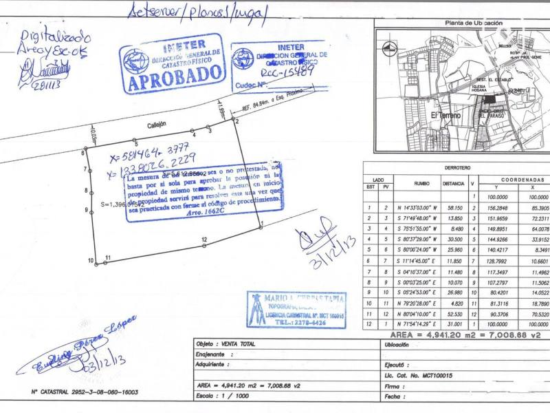 Terreno en venta en Santo Domingo, Managua – 7,000 varas²