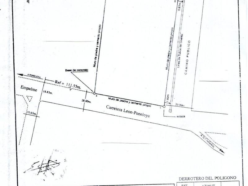 Terreno en venta en Leon – 1,447 varas²
