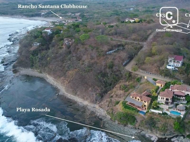Terrenos de 1,502 m² con vista al mar en Las Playas, Rancho Santana, Tola