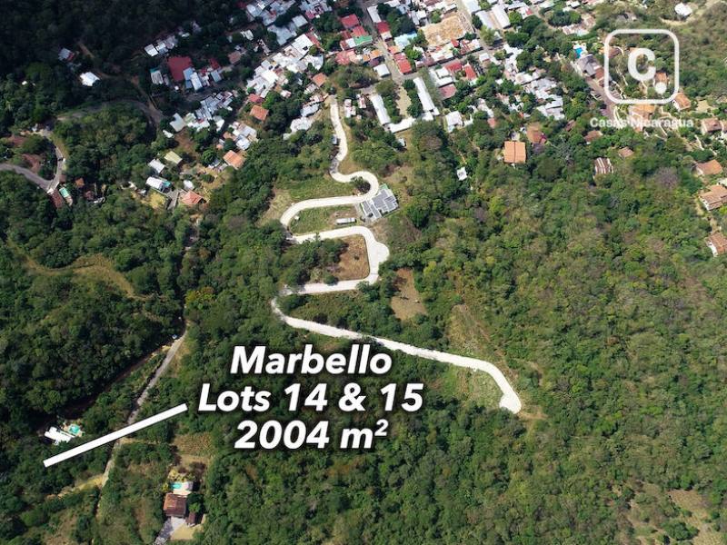 Terreno doble de 1,900 m² con vista a la bahía, San Juan del Sur