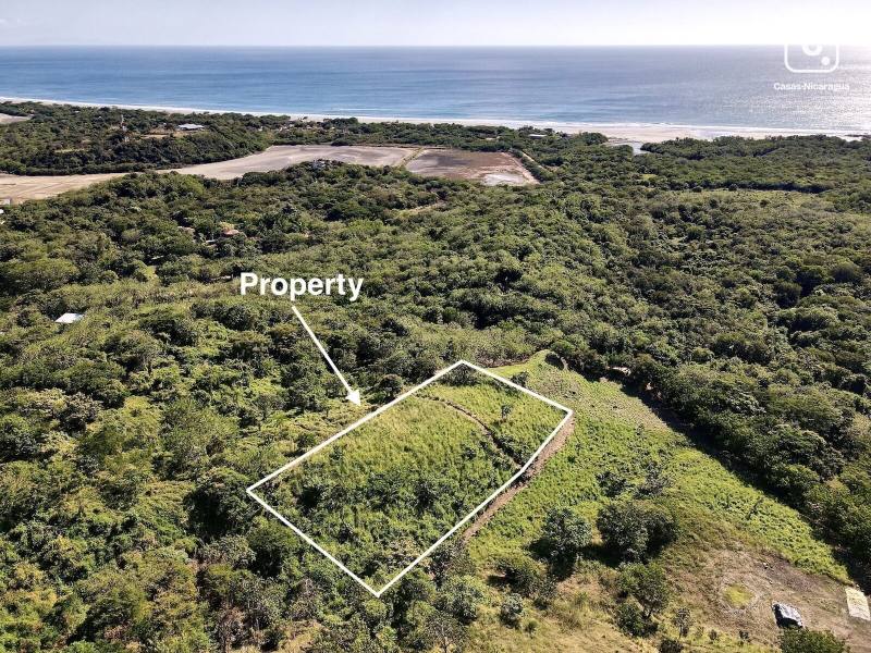 Terreno de 5,314 m² con vista al mar en Guasacate, Tola