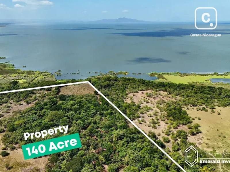 Terreno de 566,560 m² frente al Lago de Managua, Tipitapa