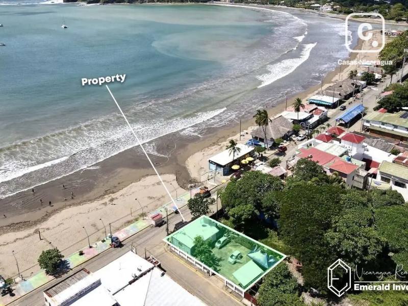 Lote comercial de 287.64 m² frente al mar en San Juan del Sur