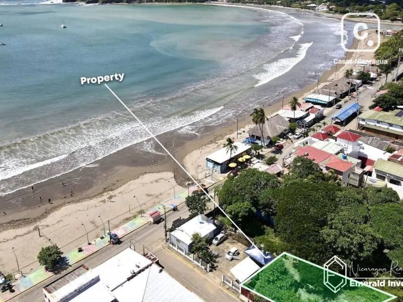 Lote comercial de 270.45 m² a 40 metros de la playa en San Juan del Sur