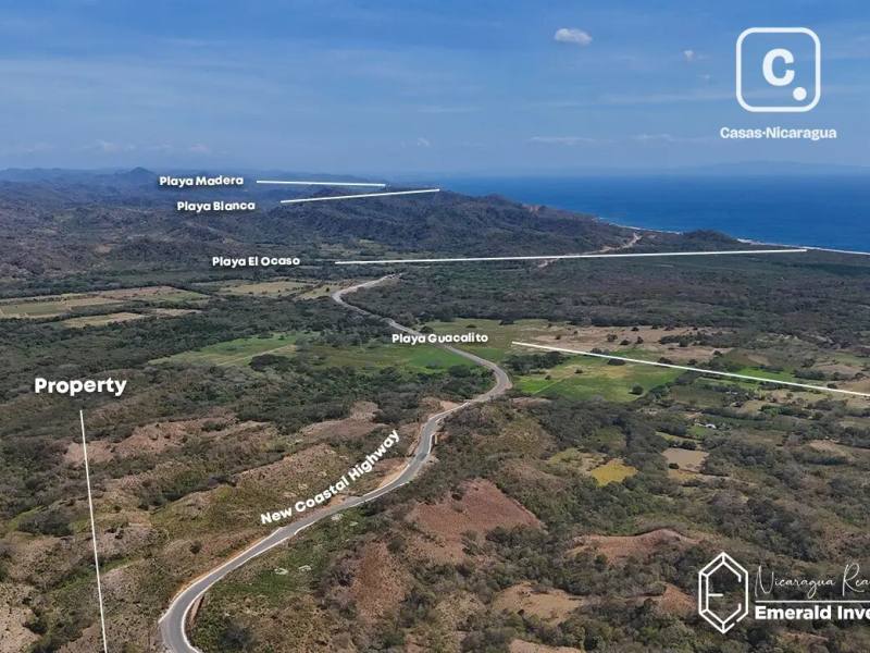 Terreno de 245,000 m² (35 manzanas) cerca de Guacalito de la Isla, Tola