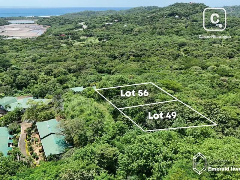 Lote doble de 1,027.93 m² con vista al mar en La Jolla de Guasacate, Tola