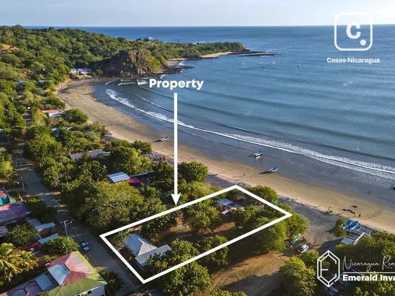 Terreno frente a playa de 2,476 m² en Playa El Astillero, Tola