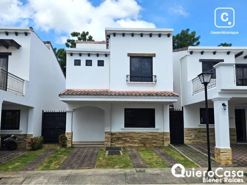 Casa en alquiler en Carretera Masaya, Managua – 3 hab, US$ 1,300/mes