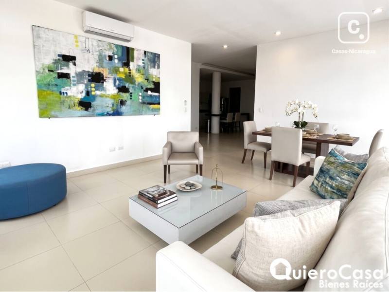 Apartamento en alquiler en Las Cumbres, Managua – 2 hab, 170 m², US$ 1,900/mes