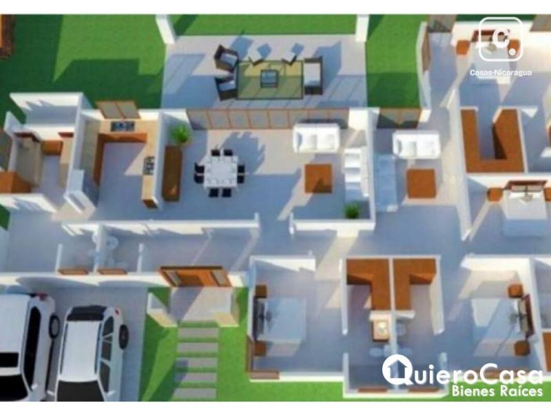 Casa en venta en Santo Domingo, Managua – 4 hab, 345 m²