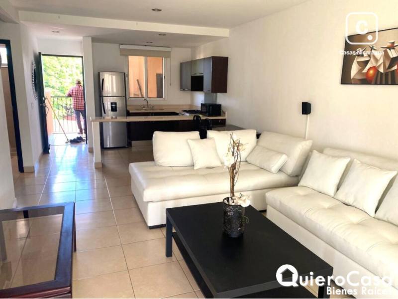 Apartamento en alquiler en Las Colinas, Managua – 2 hab