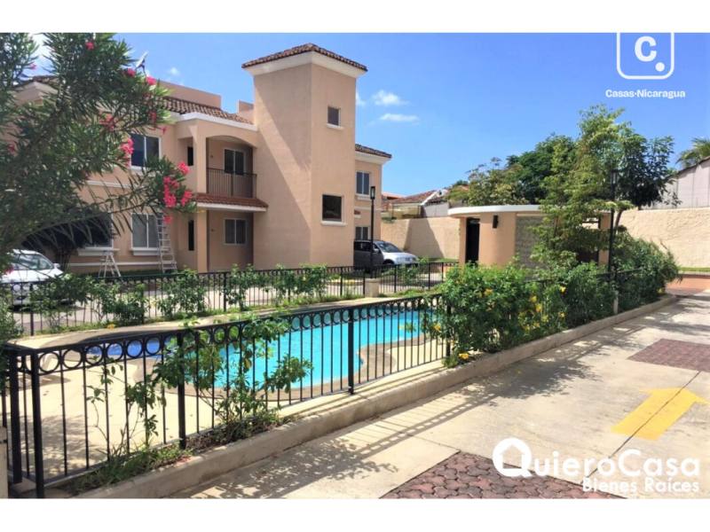 Apartamento en alquiler en Las Colinas, Managua – 2 hab
