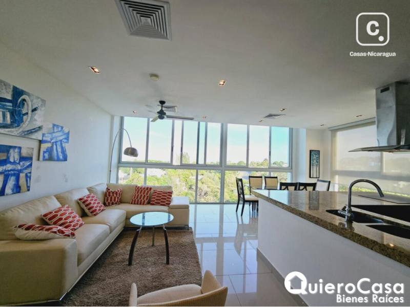Apartamento en alquiler en Santo Domingo, Managua – 3 hab, US$ 1,600/mes