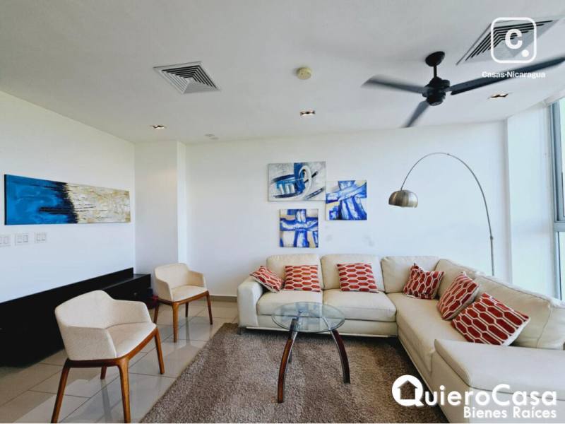 Apartamento en alquiler en Santo Domingo, Managua – 3 hab, US$ 1,600/mes