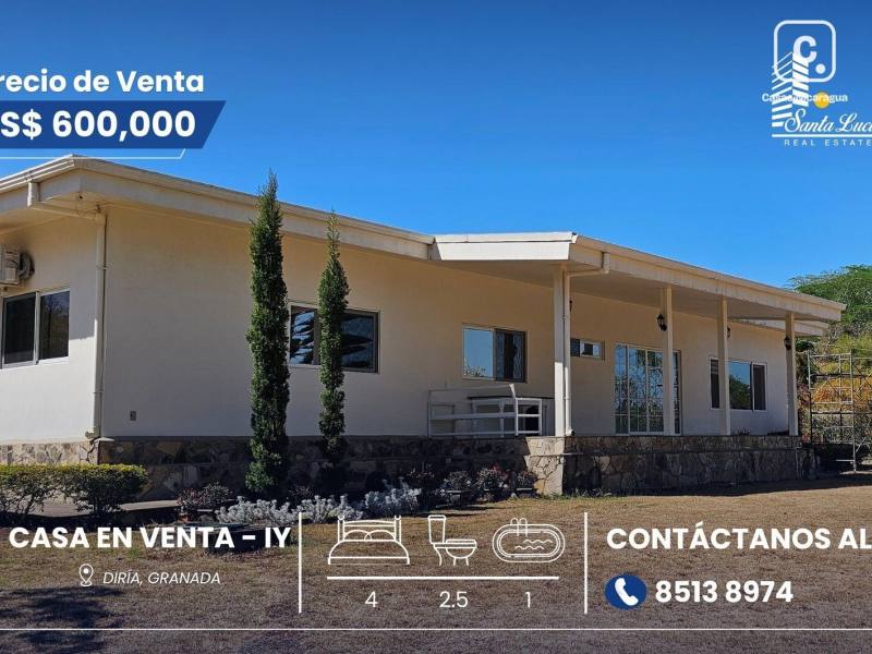 Casa en venta en Managua – 4 hab, 6,987 m²
