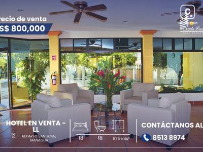 Casa en venta en Reparto San Juan, Managua – 18 hab, 875 m²