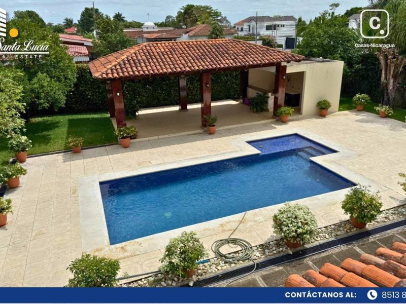 Casa en venta en Santo Domingo, Managua – 4 hab, 496 m², US$ 595,000