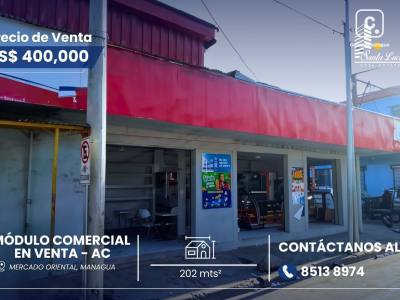 Local comercial en venta en Mercado Oriental, Managua – 202 m²