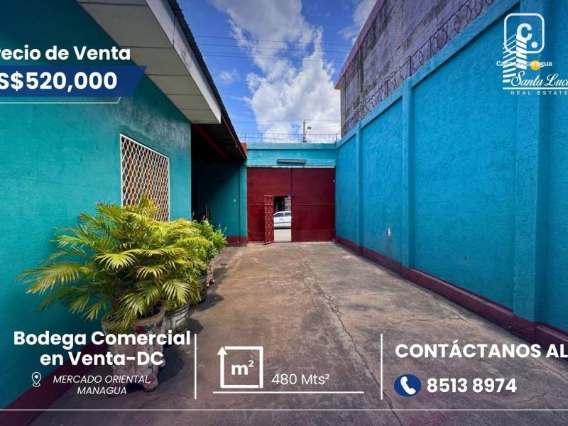 Bodega en venta en Mercado Oriental, Managua – 480 m²