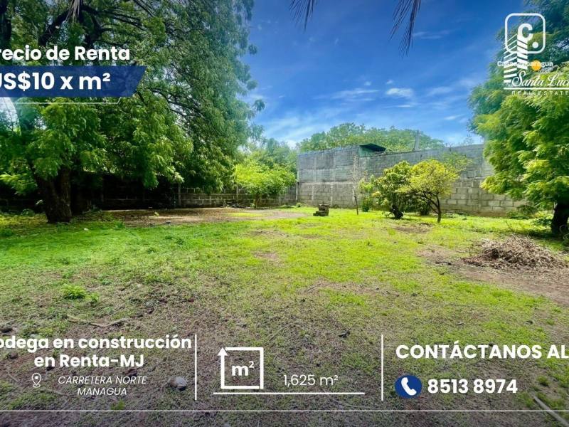 Bodega en alquiler en Carretera Norte, Managua – 1,625 m²