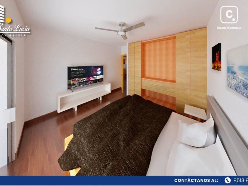 Apartamento en venta en Carretera Masaya, Managua – 2 hab, 80 m², US$ 65,000