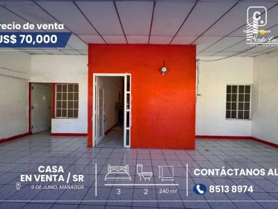 Casa en venta en Managua – 3 hab, 240 m²
