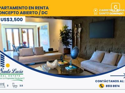 Apartamento en alquiler en Managua – 3 hab, US$ 3,500/mes