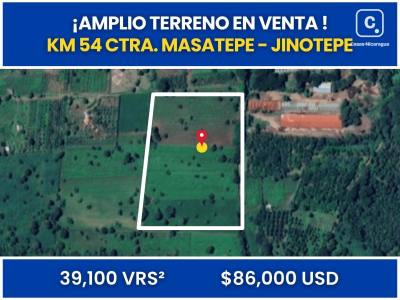 Terreno en venta en Masatepe, Masaya – 27,319 m²