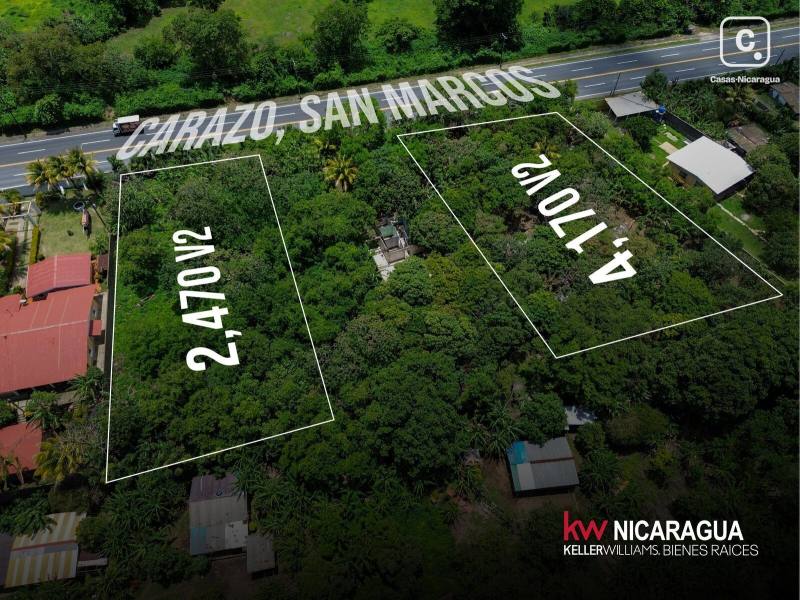Terreno en venta en San Marcos, Carazo – 4,208 varas²